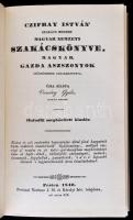 Czifray István szakács mester magyar nemzeti szakácskönyve. Bp., 1985, Állami Könyvterjesztő Vállala...