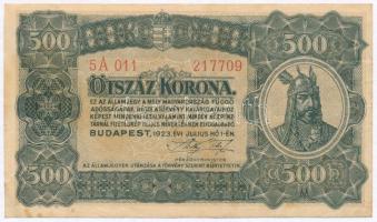 1923. 500K nyomdahely jelölés nélkül T:III Adamo K34