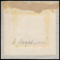 cca 1900 Bogatyr hajó fedélzetén, papírlapra ragasztott fotó, hátoldalon feliratozva, 8×8,5 cm / Bog...