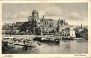 6 db régi magyar és történelmi magyar városképes lap: Szolnok, Szombathely, Esztergom, Léva, Trencsé...