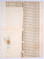 Pest 1869."Az első magyar általános gyógyintézeti-társulat" részvénye 200Ft-ról, gróf Zich...