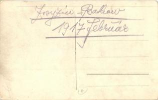 1917 Lelőtt német repülőgép / WWI K.u.k. military, shot down German  aircraft, ruins. photo (EK)