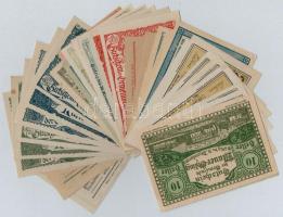 Ausztria 1920-1921. 30db-os papír szükségpénz tétel T:I,I- Austria 1920-1921. 30pcs of paper necessi...