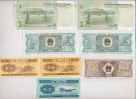 Kína 1953. 1f (2x) + 2f + 1980. 1J + 2J (2x) + 1999. 1Y (2x) T:I
China 1953. 1 Fen (2x) + 2 Fen + 1...