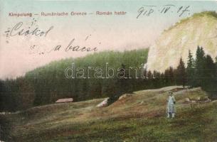 1918 Campulung Moldovenesc, Moldvahosszúmező, Kimpolung (Bukovina, Bukowina); Román határ / Romanian border