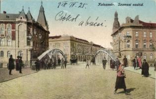 1918 Kolozsvár, Cluj; Szamosi vashíd, Fonciere Pesti Biztosító / bridge, insurance company