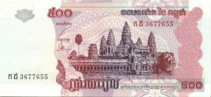 Kambodzsa 1991-92. 200R, 500R + 1995-99. 100R, 200R, 1000R + 2001-05. 50R, 100R, 500R, 1000R T:I Öss...