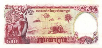 Kambodzsa 1991-92. 200R, 500R + 1995-99. 100R, 200R, 1000R + 2001-05. 50R, 100R, 500R, 1000R T:I Öss...