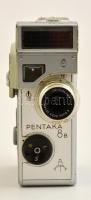 1958 Pentaka 8b dupla 8-as filmfelvevő, Penta Fot fénymérővel, Carl Zeiss Jena Biotar 2/125,5 objekt...