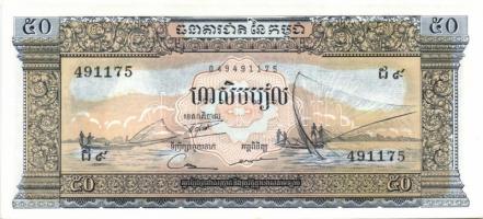 Kambodzsa 1956-75. 1R, 5R, 50R, 100R (4klf db), 500R, 1000R T:I Összesen 9klf db bankjegy!