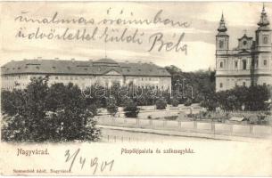 1901 Nagyvárad, Oradea; Püspöki palota, székesegyház / bishop's palace, cathedral  (EK)