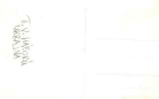 II. Világháborús katonai lap Kárpátaljáról, égő ház tűzoltása / WWII military postcard from Zakarpat...