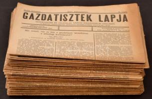 cca 1930-1940 a Gazdatisztek lapja kb. 70 lapszáma, érdekes írásokkal