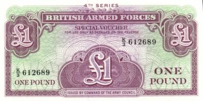 Nagy-Britannia/katonai kiadás 1948-56. 1Ł 3klf kiadás (2.,3.,4.) T:I