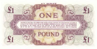 Nagy-Britannia/katonai kiadás 1948-56. 1Ł 3klf kiadás (2.,3.,4.) T:I