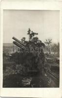 Első világháborús osztrák-magyar álcázott ágyú / WWI K.u.k. military, camouflaged cannon. photo