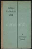 1906 Dicsőszentmárton, Unitárius konfirmációi emlék a Dávid Ferenc egylettől, benne az unitárius püspökök listájával, szép állapotban, 54p