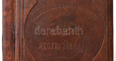 1880 Hátsek Ignác: A magyar szent korona országainak megyei térképei. Rajzolta: - -. Bp.,1880, Rautm...