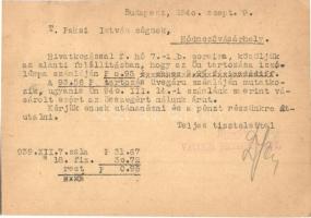 1940 Mavatt Vacuumtechnikai kft. izzólámpa reklámlap / Hungarian vacuum technic advertisement card f...