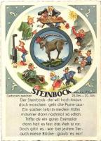 Steinbock / Capricorn Astrological sign art postcard. A. Lengauer Nr. 1281. s: H. Müller