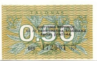 Lettország 1992. 1R, 2R T:I + Litvánia 1991. 0.10T, 0.20T, 0.50T, 1T T:I