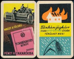 1960-1961 Állami biztosító és Országos Takarékpénztár reklámos kártyanaptár