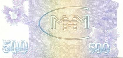 Oroszország/"Mavrodi" magánkiadások 1994. 1Bilet (2klf), 10B, 20B, 50B, 100B (2klf), 500B,...