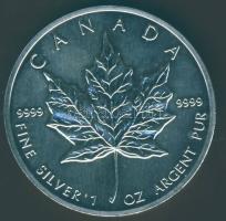 Kanada 1989. 5$ Ag (1oz) "Juharlevél" T:BU