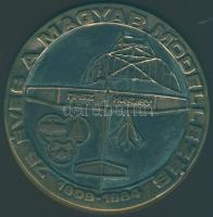 1984. "75 éves a magyar modellezés" nagyméretű Br emlékplakett T:2 Eredeti díszdobozban!