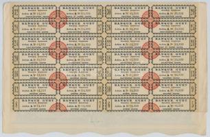 Franciaország / Párizs 1926. "Banque Guet (Guet Bank)" részvénye 500Fr-ról, szelvényekkel ...