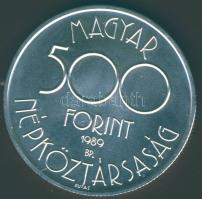 1989. 500Ft Ag "Labdarúgó VB" T:BU Csak 7000db!