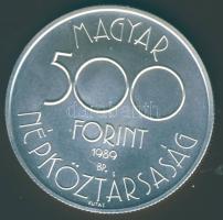 1989. 500Ft Ag "Labdarúgó VB" T:BU Csak 7000db!