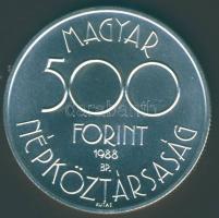 1988. 500Ft Ag "Labdarúgó VB" T:BU Csak 7000db!