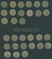 Nagy-Britannia 1937-52. 3p (15x) "VI.György" komplett sor, jobbakkal együtt! + 1953-67. 3p (15x) "II.Erzsébet" komplett sor, jobbakkal együtt! T:2/3