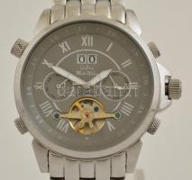 Graf von Monte Wehro nagyméretű automata karóra naptár funkcióval. Használatlan, fóliázott, új állap...