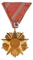 1949. "A Magyar Népköztársasági Érdemrend V. fokozata" zománcozott, aranyozott Br kitüntet...