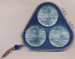 1977. 200Ft Ag (3xklf) "Magyar festők II. / Csontváry, Mányoki, Rippl-Rónai" eredeti, plom...