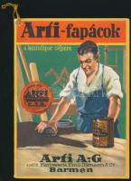 1928 Arti fapácok képes reklám katalógus, Bozó Gyula iparművész aláírt ex librisével 60p.