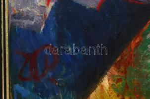 Dobi Piroska (1929-) : Asztali csendélet. Olaj, farost, jelzett, keretben, 60×80 cm