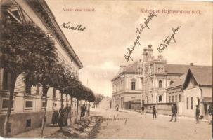 1907 Hajdúszoboszló, Vasút utca, takarékpénztár, zsinagóga; kiadja Körner Béla / synagogue (EK)