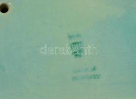 Zsolnay vetkőző nő, alapmázas, jelzett, apró kopásokkal, m: 26,5 cm