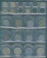 Jó világgyűjtemény 295 db régi és új, főleg tengerentúl, éremtartóban