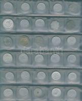 Jó világgyűjtemény 295 db régi és új, főleg tengerentúl, éremtartóban