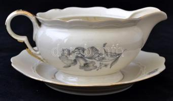 Drasche hiányos étkészlet, matricás, jelzett, kopott, összesen: 22 db