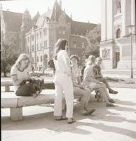 cca 1968 Kecskeméti városképek, régi és új épületek, városfejlesztési kordokumentumok, 24 db vintage...