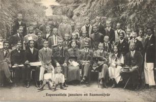 Szamosújvár, Gherla; Eszperantista fiatalok. Todorán Endre kiadása / Esperantista junularo / Esperantista youth, Esperanto postcard