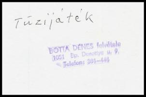 cca 1968 Képi párhuzamok, 2 db feliratozott, pecséttel jelzett, vintage fotó Botta Dénes (1921-2010)...