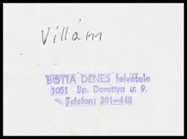 cca 1968 Képi párhuzamok, 2 db feliratozott, pecséttel jelzett, vintage fotó Botta Dénes (1921-2010)...