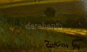 Zorkóczy jelzéssel: Dombos táj. Olaj, karton, keretben, 20×31 cm