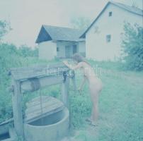 cca 1983 Szolidan erotikus felvételek, 13 db vintage negatív, 6x6 cm